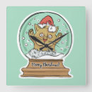 Recherche de chat drôle horloges Nouveauté