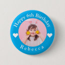 Recherche de coeur heureux badges Rose