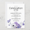 Recherche de floral funeral invitations Élégant