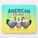 Recherche de poulet rouge tapis souris Rouge blanc et bleu