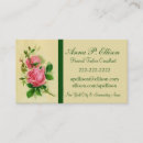 Recherche de cottage chic cartes visite Roses