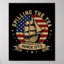 Recherche de thé américain art Drapeau