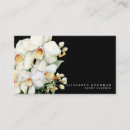 Recherche de orchidée blanche cartes visite Élégant
