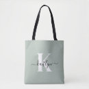 Recherche de vert tote bags Initiale