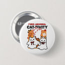 Recherche de conception drôle de chat badges Halloween mignon