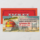 Recherche de vintage train invitations Ticket