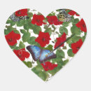 Recherche de papillon de morpho autocollants Coeur