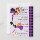 Recherche de gala mascarade invitations Mardi gras