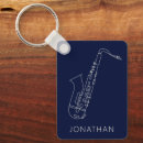 Recherche de saxophone bleu porteclés Musique
