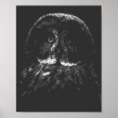 Recherche de hibou noir et blanc posters Faune