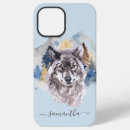 Recherche de loup iphone coques Aquarelle
