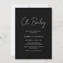 Recherche de noir simple invitations Moderne