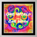 Recherche de paix monde posters Coloré