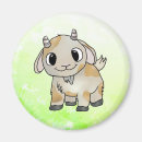 Recherche de chèvre mignonne magnets Animaux