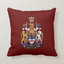Recherche de symbole canadien coussins Rouge