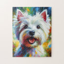 Recherche de westie puzzles West highland white terrier