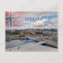 Recherche de drapeau norvégien cartes postales Oslo