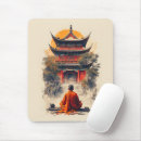 Recherche de moine bouddhiste tapis souris Temple