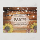 Recherche de tournesols vintages invitations Rustique