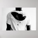 Recherche de papier déchiré posters Noir et blanc