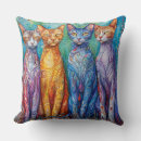 Recherche de chats colorés s coussins Mignon