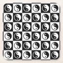 Recherche de yin yang dessous de verres Élégant