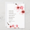 Recherche de japonais mariage invitations Fleurs de sakura