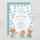 Recherche de cute teddy bear baby shower invitations Aquarelle