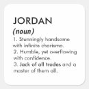 Recherche de jordan autocollants Nom