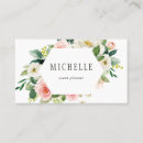 Recherche de fleurs blanches cartes visite Moderne