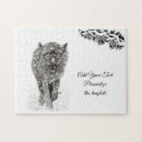 Recherche de loups puzzles Neige