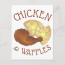 Recherche de gaufres cartes postales Poulet et gaufres