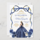 Recherche de cadre bleu marine invitations Pour elle
