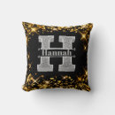 Recherche de monogramme h coussins Lettre