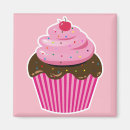 Recherche de cupcake magnete Illustration
