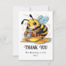 Recherche de bumble bee remerciements cartes Baby shower
