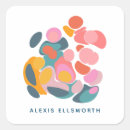 Recherche de formes abstraites autocollants Couleurs vives