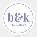 Recherche de monogramme v autocollants Minimaliste