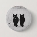 Recherche de félin badges Chat noir