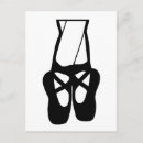 Recherche de chaussures de ballet cartes postales En pointe