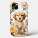Recherche de chiot golden retriever iphone coques Aquarelle