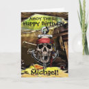 Recherche de humour pirate vœux cartes Crâne