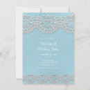 Recherche de blanc bleu turquoise mariage invitations Vintage