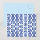Recherche de motif mandala cartes postales Bleu