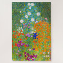 Recherche de peintures klimt puzzles Jardin fleuri