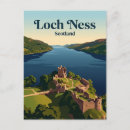 Recherche de monstre loch ness cartes postales Écosse