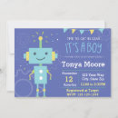 Recherche de robot baby shower invitations Bébé