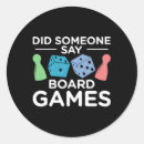 Recherche de jeu de société autocollants Tableau