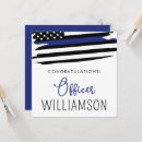 Recherche de chef de félicitations vœux cartes Policier