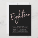 Recherche de de 18 ans anniversaire invitations Typographie